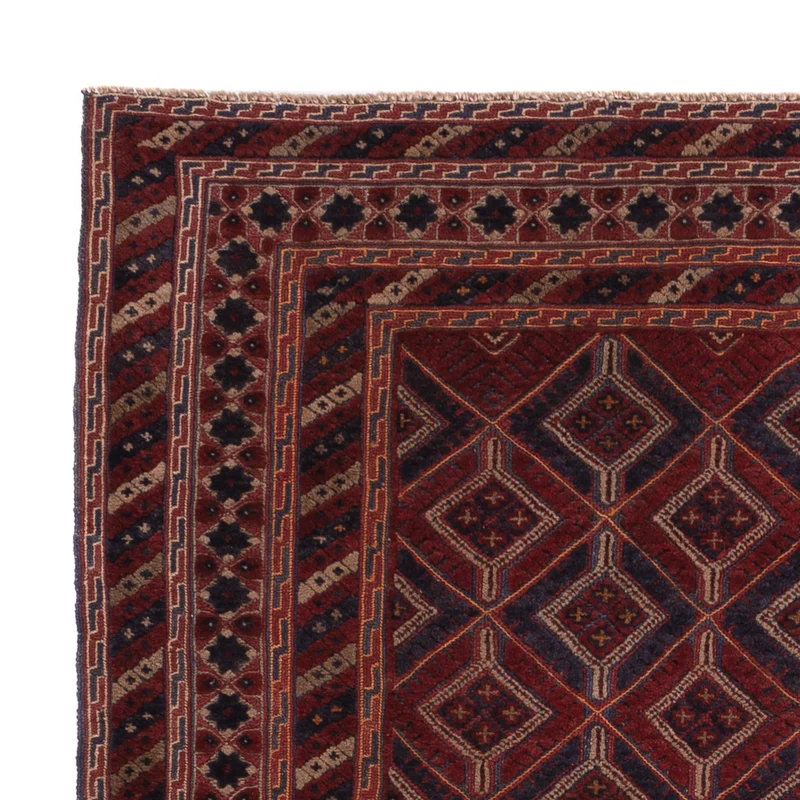 Kelim Afghan Teppich 156x177cm - dunkelbeige