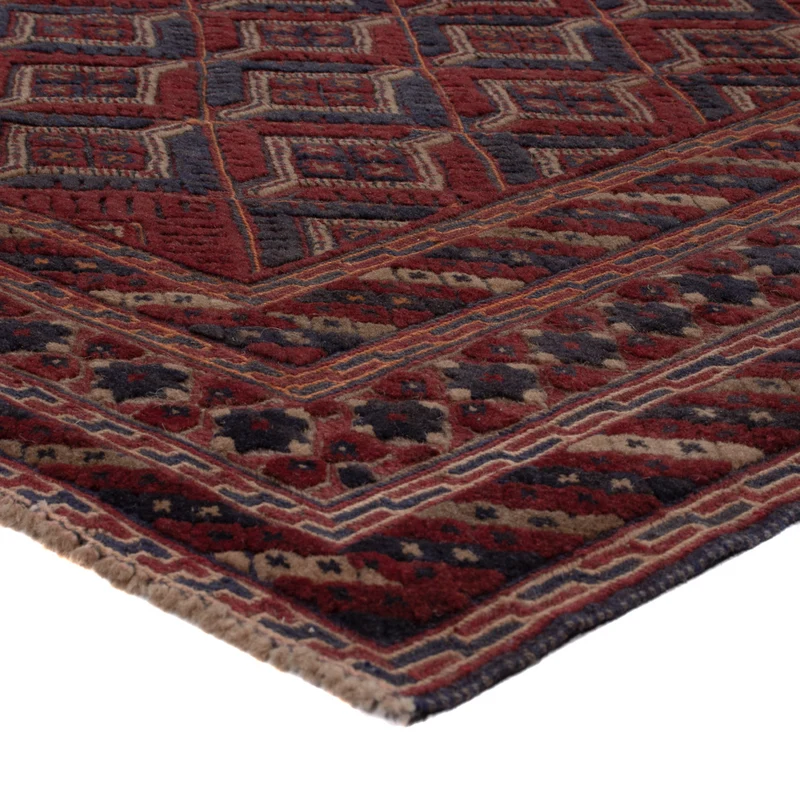 Kelim Afghan Teppich 156x177cm - dunkelbeige