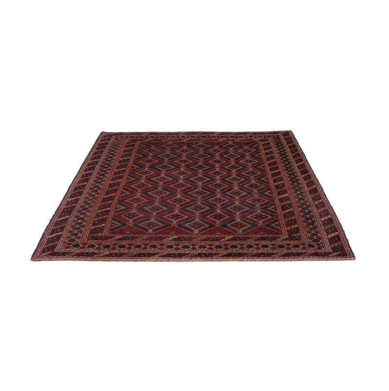 Kelim Afghan Teppich 156x177cm - dunkelbeige