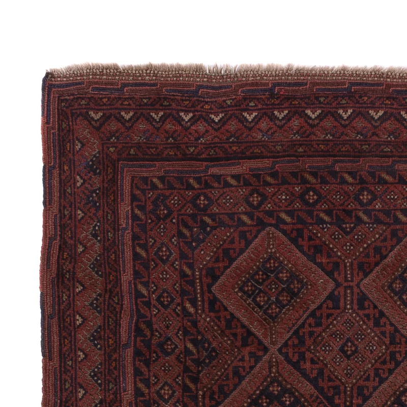 Kelim Afghan Teppich 142x188cm - dunkelbeige