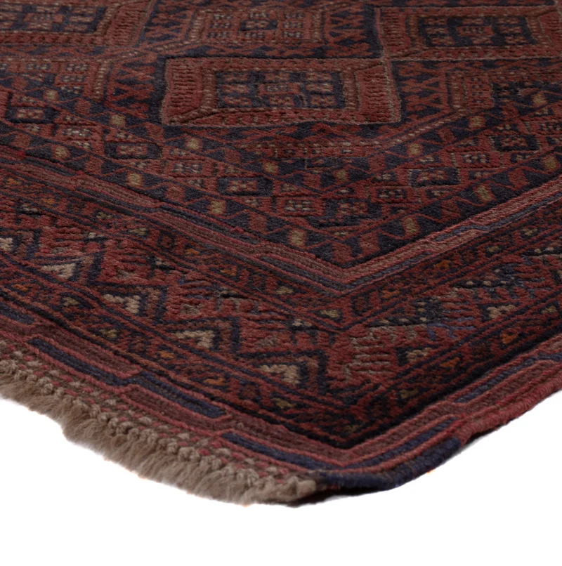 Kelim Afghan Teppich 142x188cm - dunkelbeige