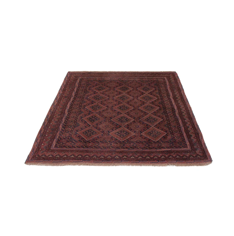 Kelim Afghan Teppich 142x188cm - dunkelbeige