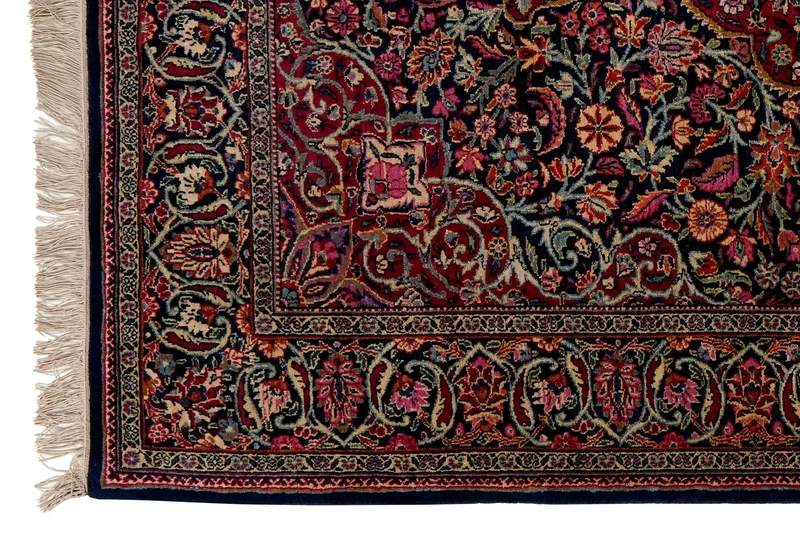 Kashan · Handgeknüpft – Blau, 204x130 cm