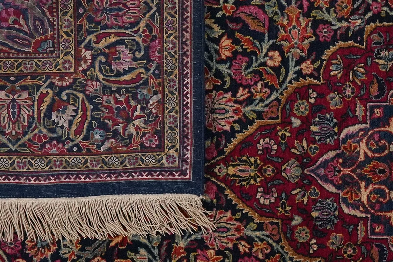 Kashan · Handgeknüpft – Blau, 204x130 cm