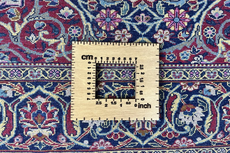 Kashan · Handgeknüpft – Blau, 204x130 cm