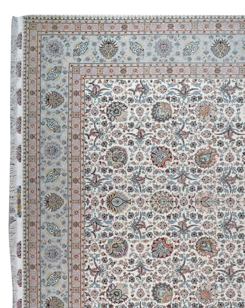Tabriz 60 Raj · Handgeknüpft – Beige, 407x296 cm