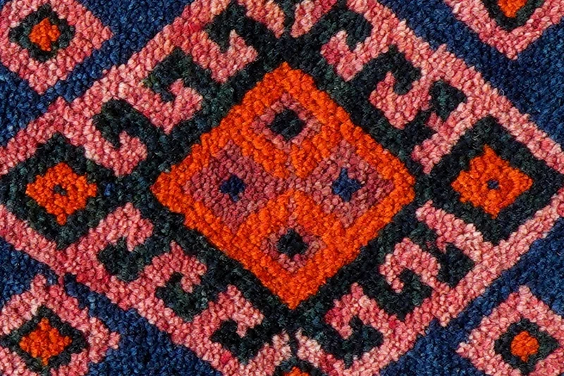 Gashgai · Handgeknüpft – Blau, 45x52 cm