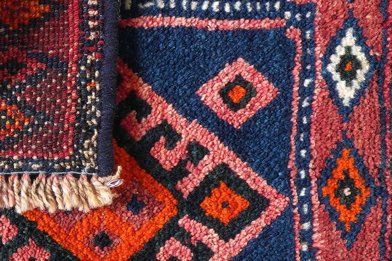 Gashgai · Handgeknüpft – Blau, 45x52 cm