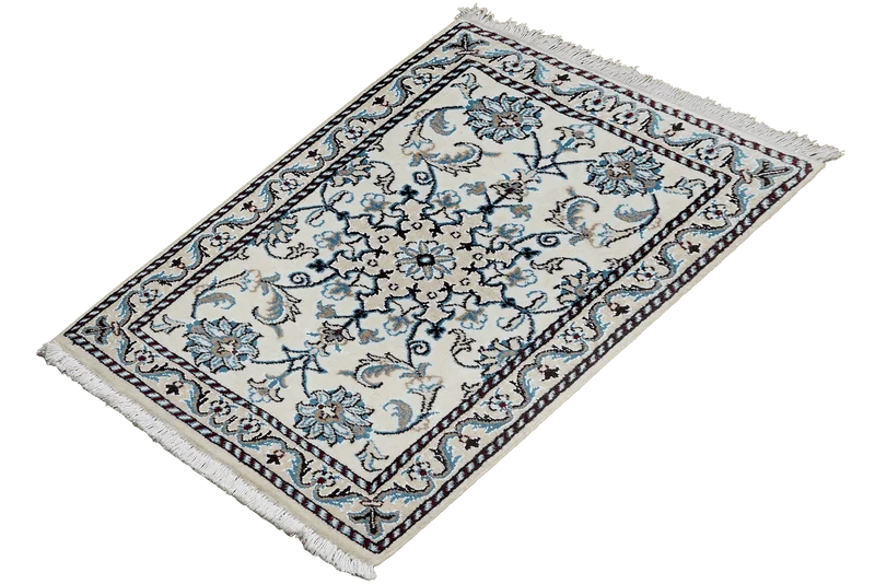 Nain 12La · Handgeknüpft – Beige, 86x58 cm