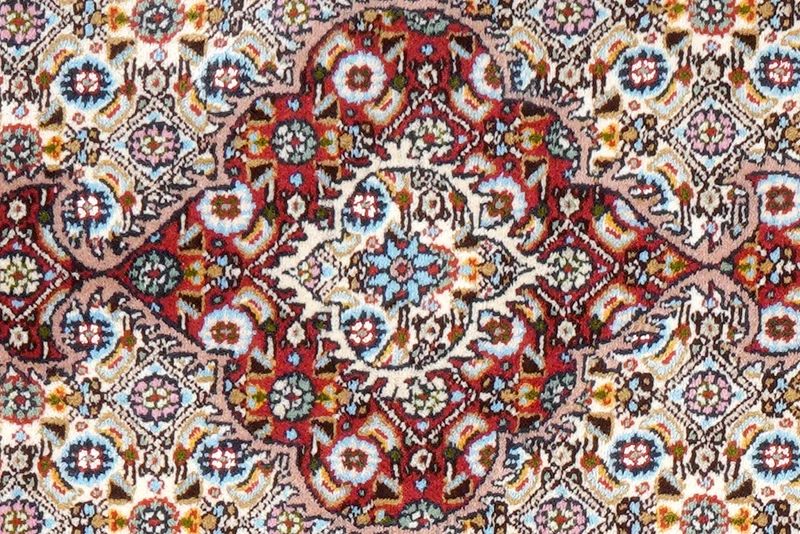 Moud Mahi · Handgeknüpft – Beige, 122x80 cm