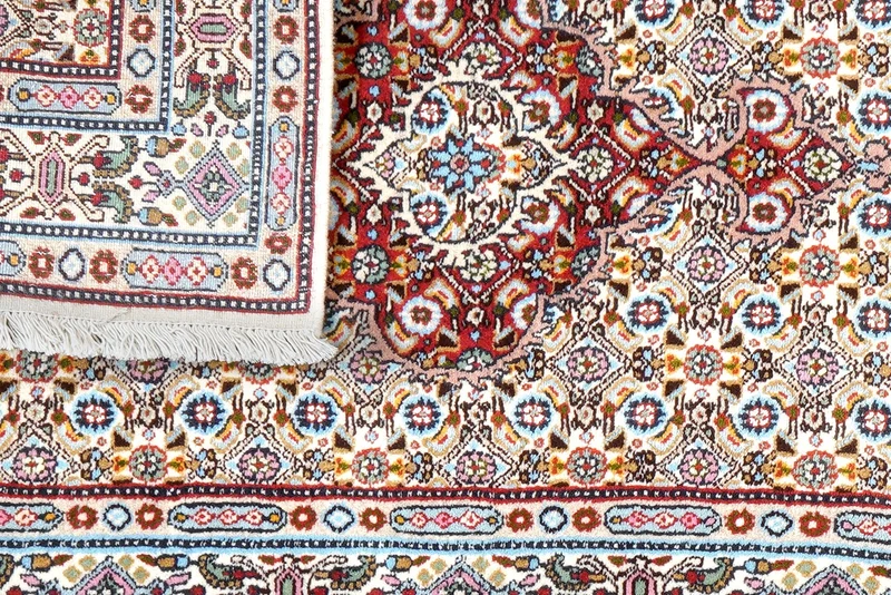 Moud Mahi · Handgeknüpft – Beige, 122x80 cm