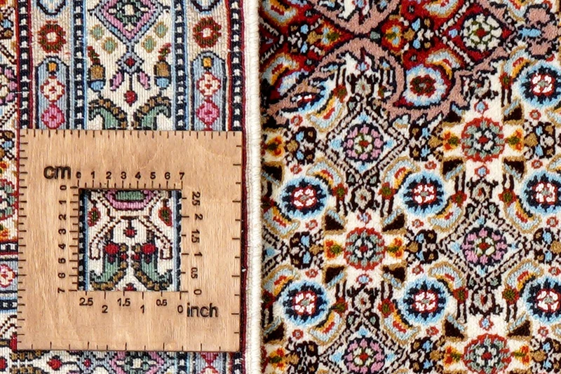 Moud Mahi · Handgeknüpft – Beige, 122x80 cm