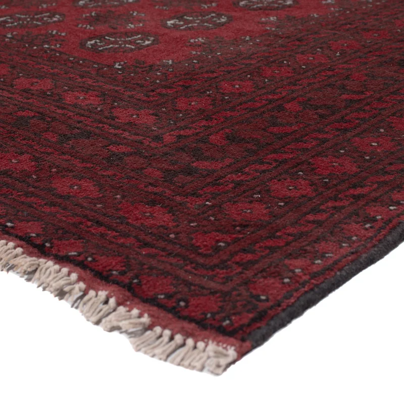 Afghan Teppich - Filpa - 198 x 288 cm - dunkelrot