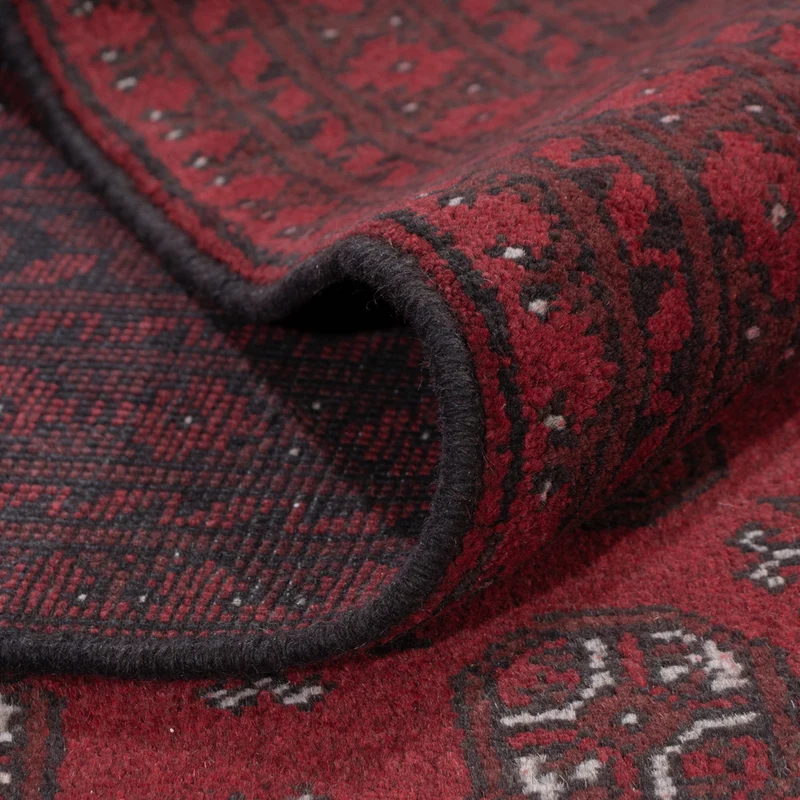 Afghan Teppich - Filpa - 198 x 288 cm - dunkelrot