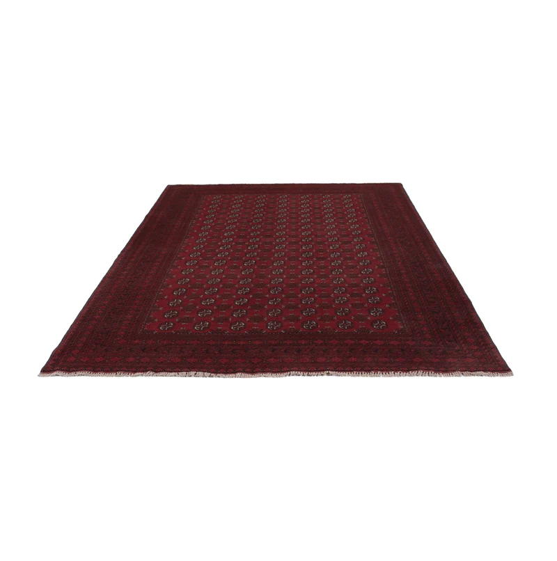 Afghan Teppich - Filpa - 198 x 288 cm - dunkelrot