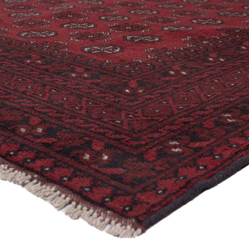 Afghan Teppich - Filpa - 202 x 283 cm - dunkelrot