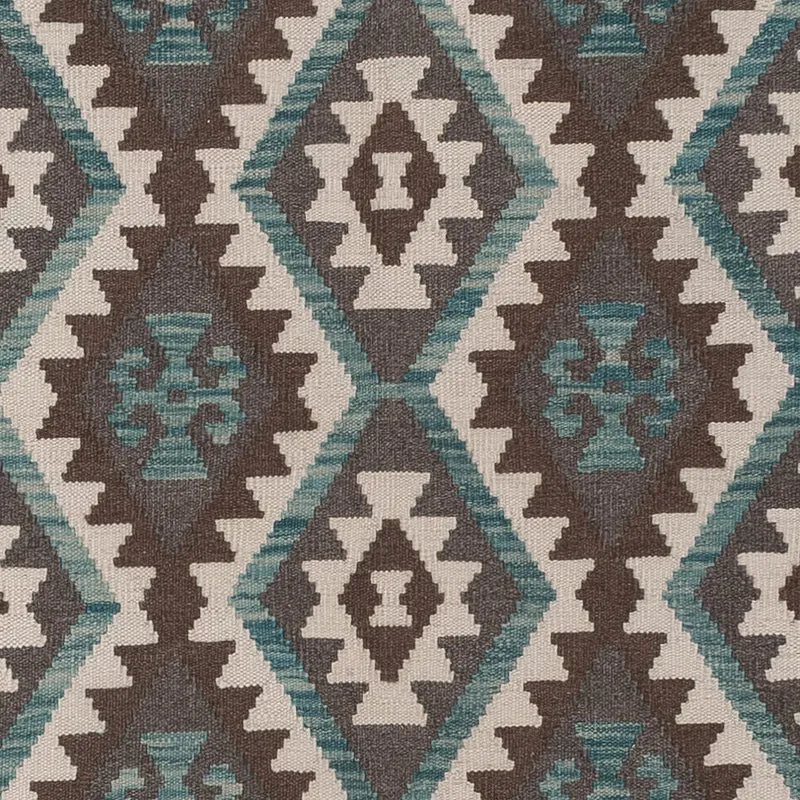 Kelim Maimene Teppich 205x296cm - dunkelgrau