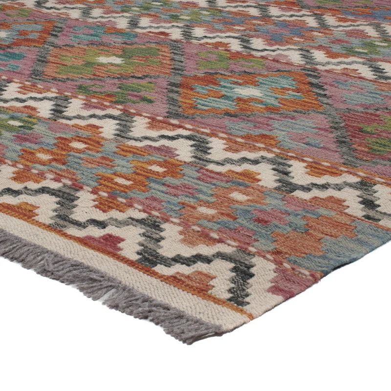 Kelim Maimene Teppich 206x294cm - mehrfarbig