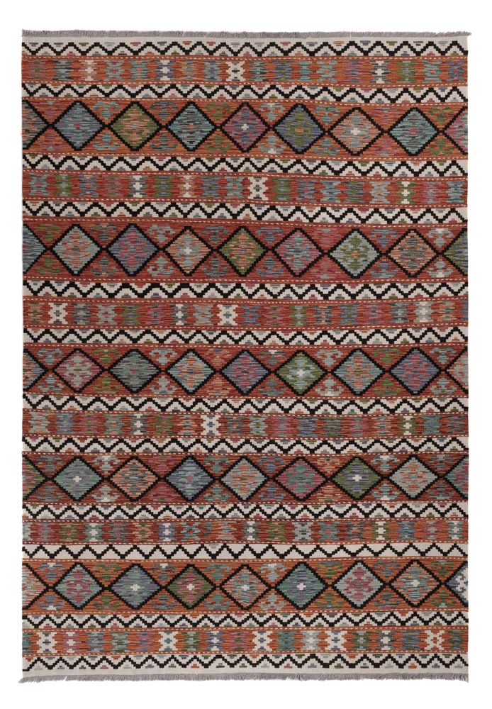 Kelim Maimene Teppich 207x293cm - mehrfarbig