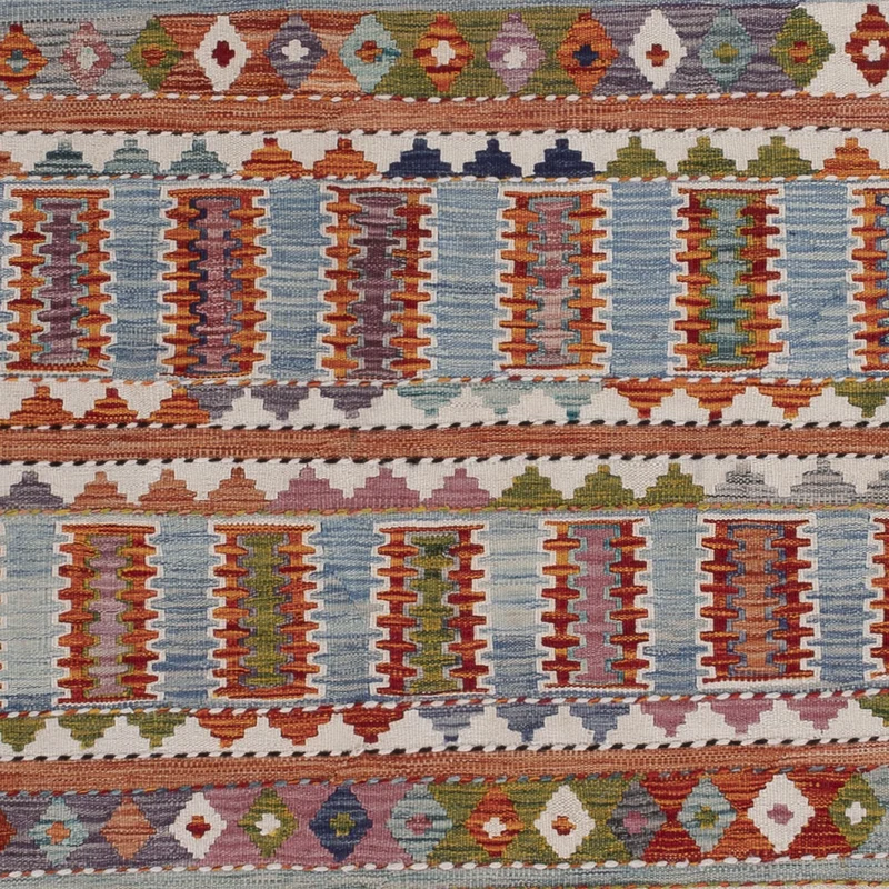 Kelim Maimene Teppich 204x298cm - mehrfarbig