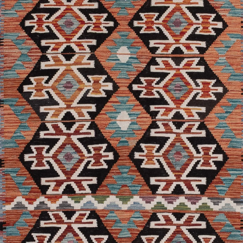 Kelim Maimene Teppich 203x297cm - mehrfarbig