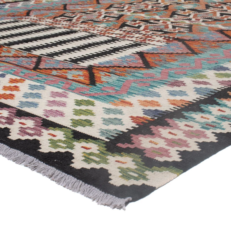 Kelim Maimene Teppich 203x297cm - mehrfarbig