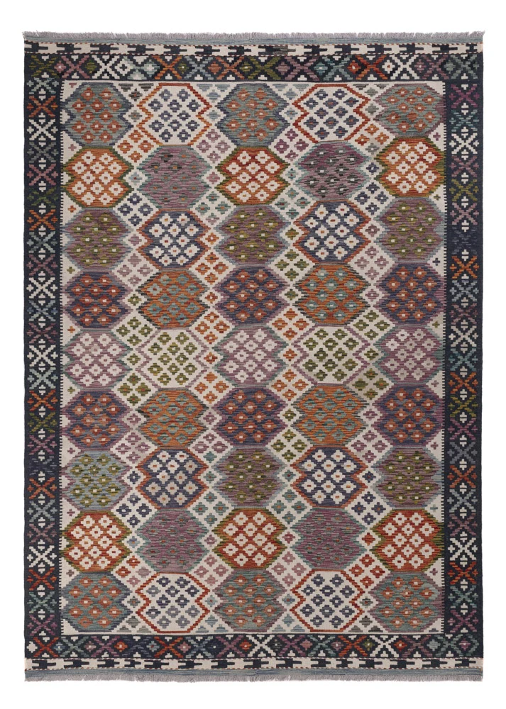 Kelim Maimene Teppich 207x291cm - mehrfarbig