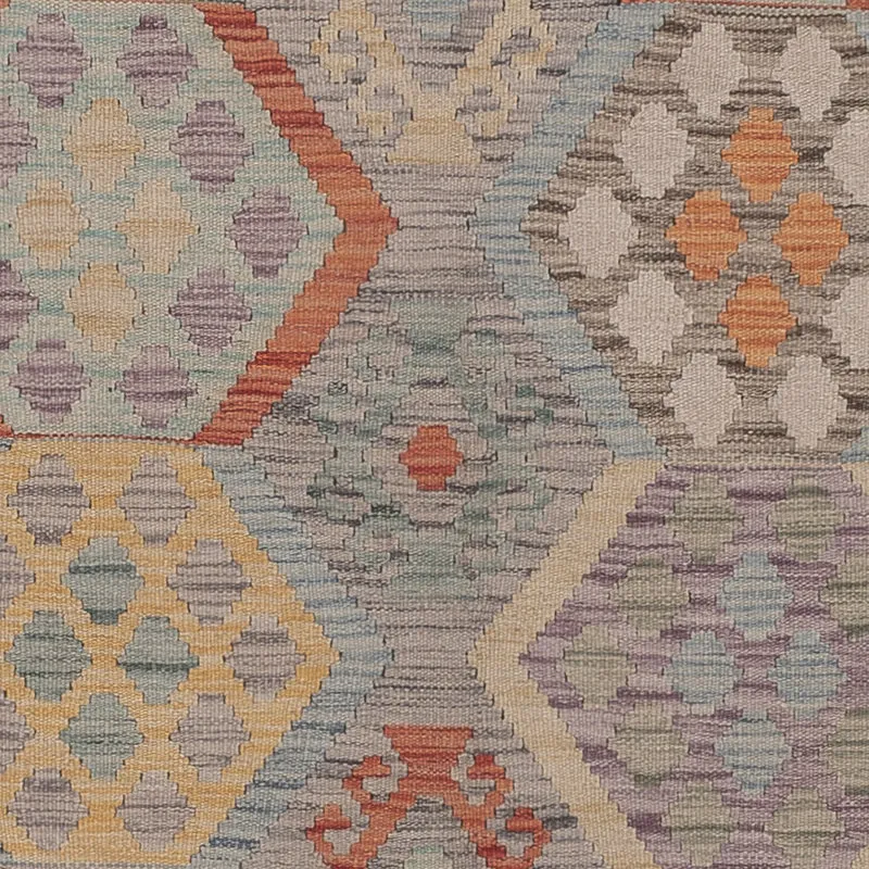 Kelim Maimene Teppich 202x298cm - mehrfarbig