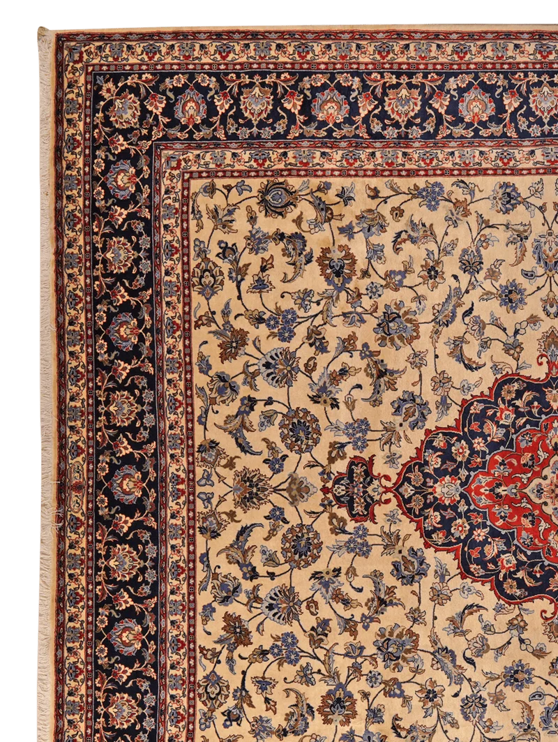 Kashan · Handgeknüpft – Braun, 349x310 cm