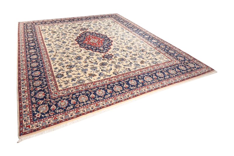 Kashan · Handgeknüpft – Braun, 349x310 cm