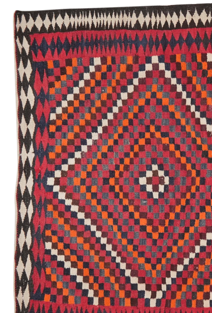 Kelim Harssin · Handgewebt – Bunt, 477x184 cm