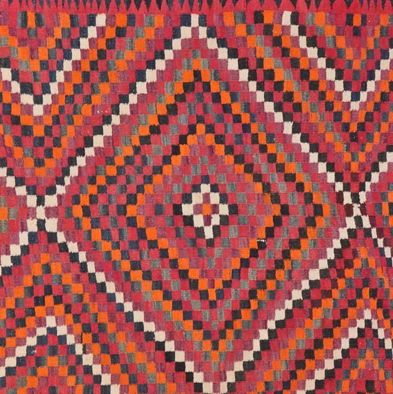 Kelim Harssin · Handgewebt – Bunt, 477x184 cm