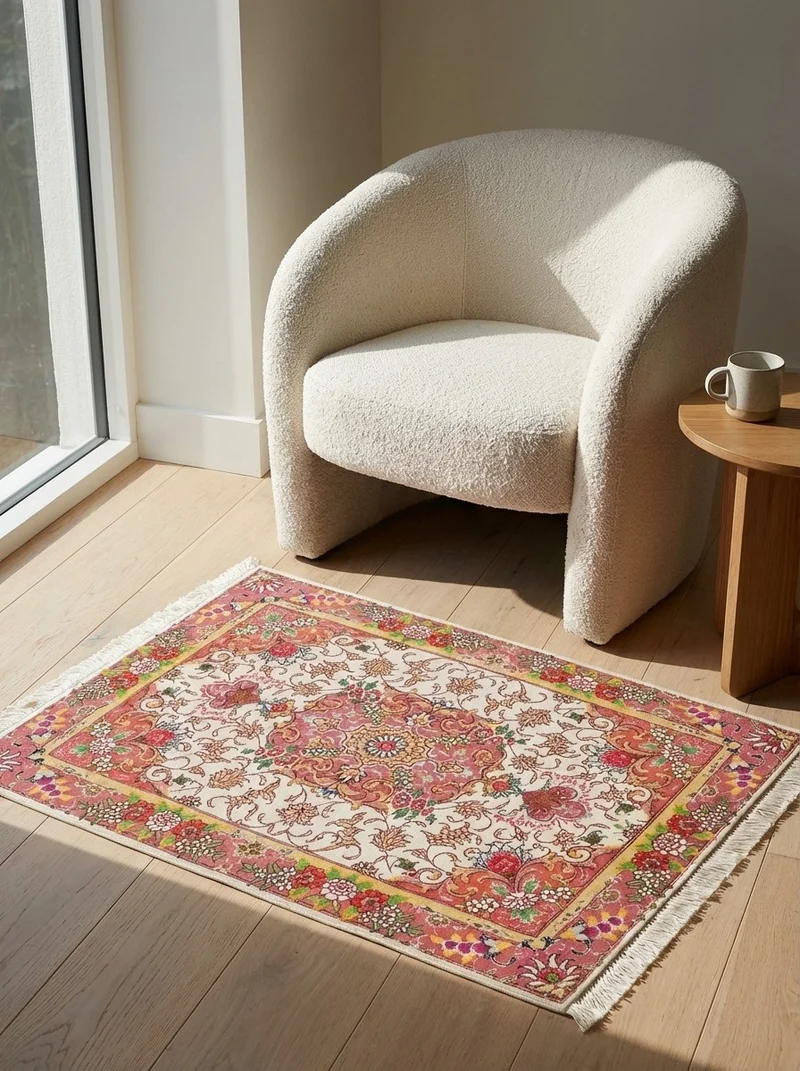 Tabriz 50 Raj · Handgeknüpft – Beige, 95x68 cm
