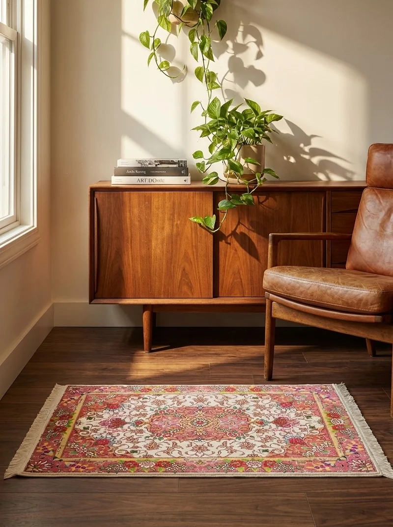 Tabriz 50 Raj · Handgeknüpft – Beige, 95x68 cm