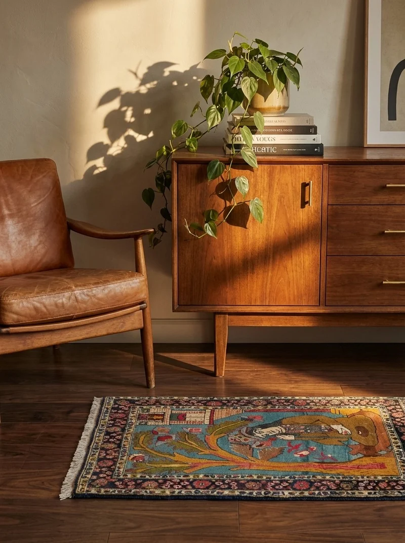 Tabriz Antique · Handgeknüpft – Blau, 100x64 cm