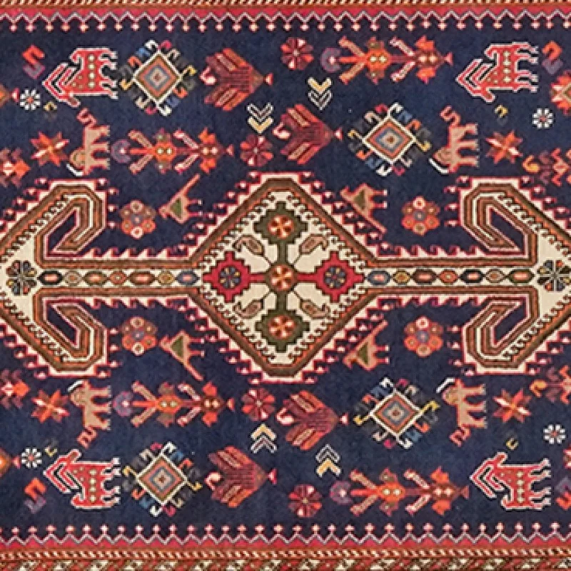 Nasrabad · Handgeknüpft – Bunt, 398x83 cm
