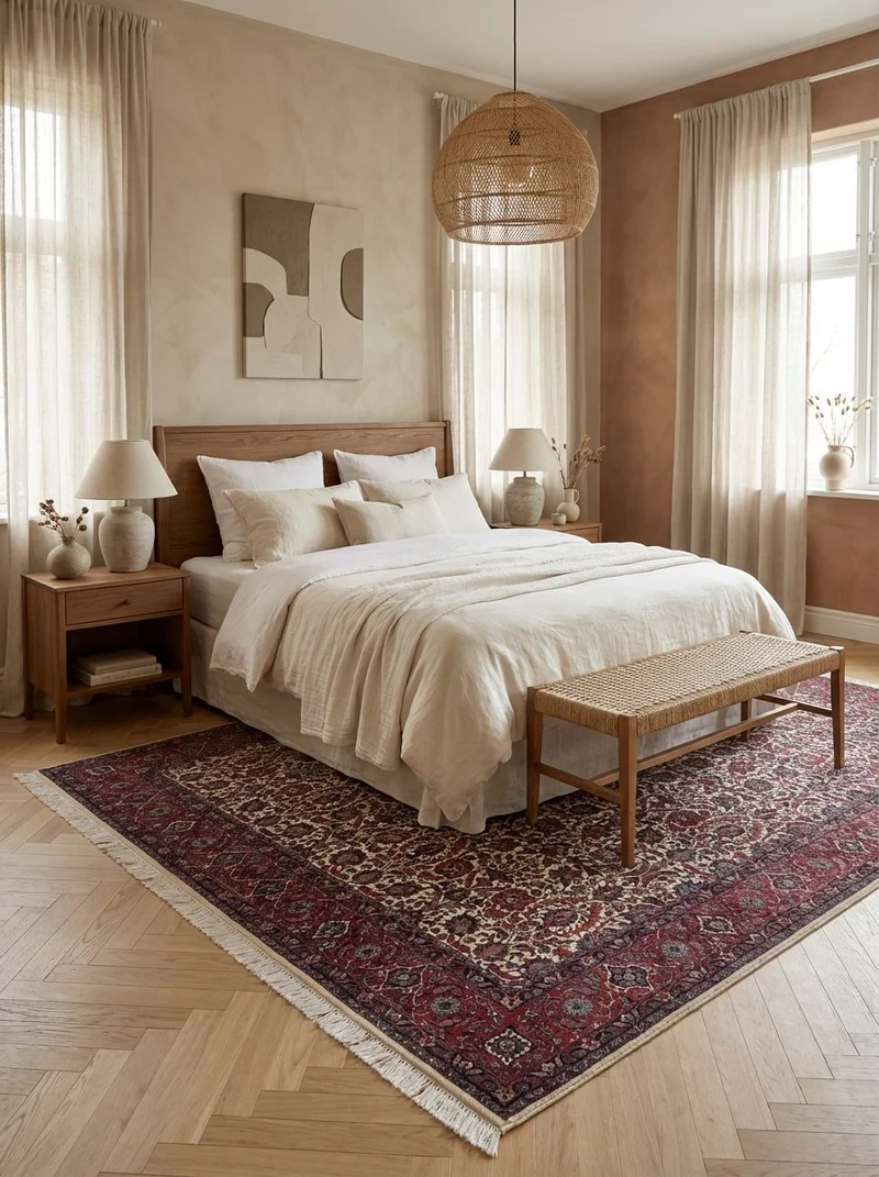 Bidjar Bookan · Handgeknüpft – Beige, 345x251 cm