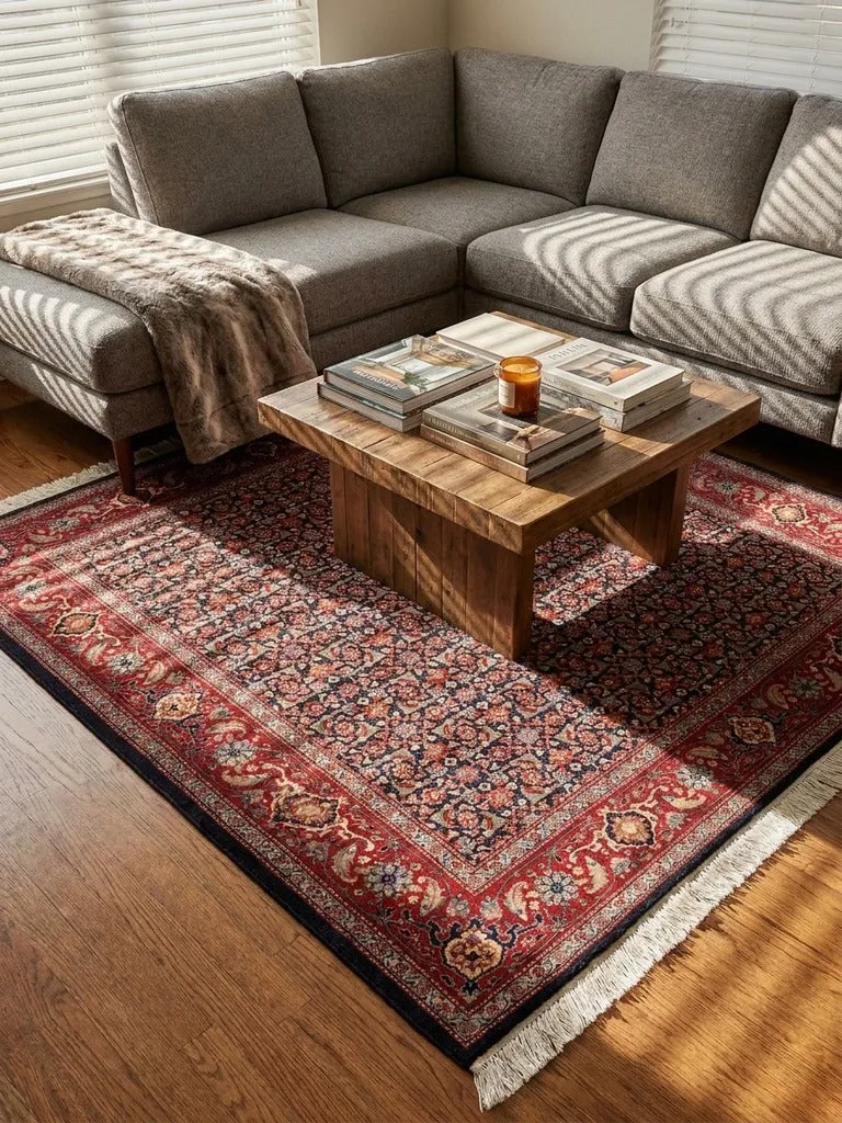 Tabriz 40 Raj · Handgeknüpft – Blau, 204x190 cm