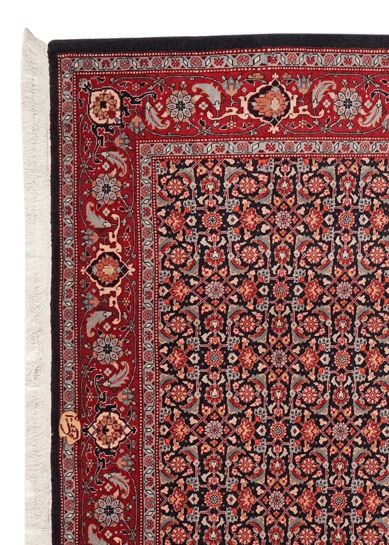 Tabriz 40 Raj · Handgeknüpft – Blau, 204x190 cm