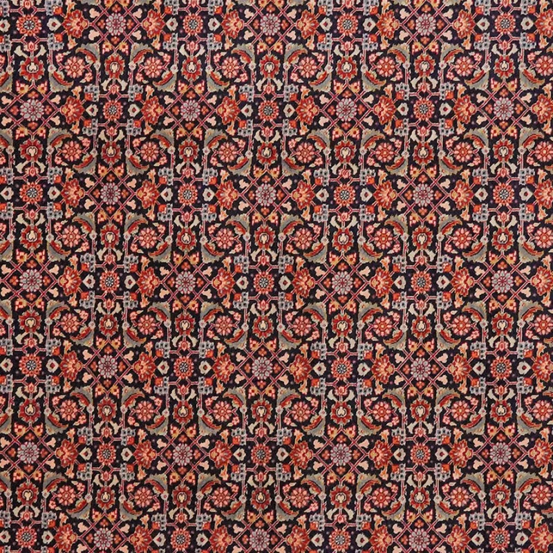 Tabriz 40 Raj · Handgeknüpft – Blau, 204x190 cm