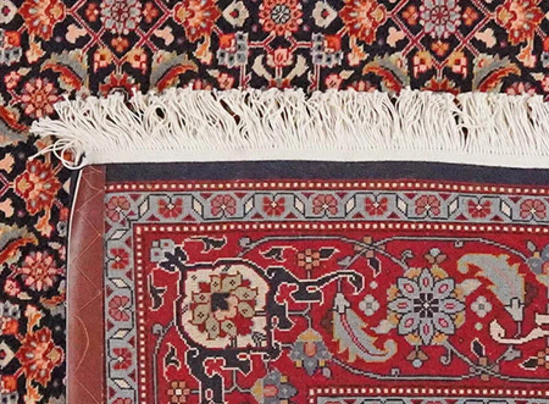Tabriz 40 Raj · Handgeknüpft – Blau, 204x190 cm