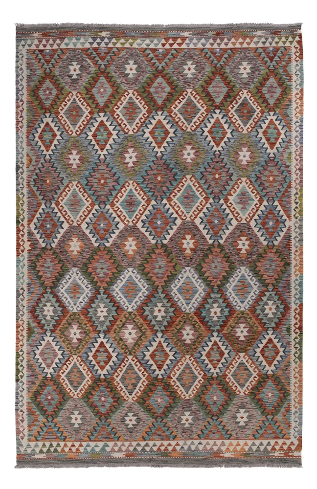 Kelim Maimene Teppich 205x316cm - mehrfarbig