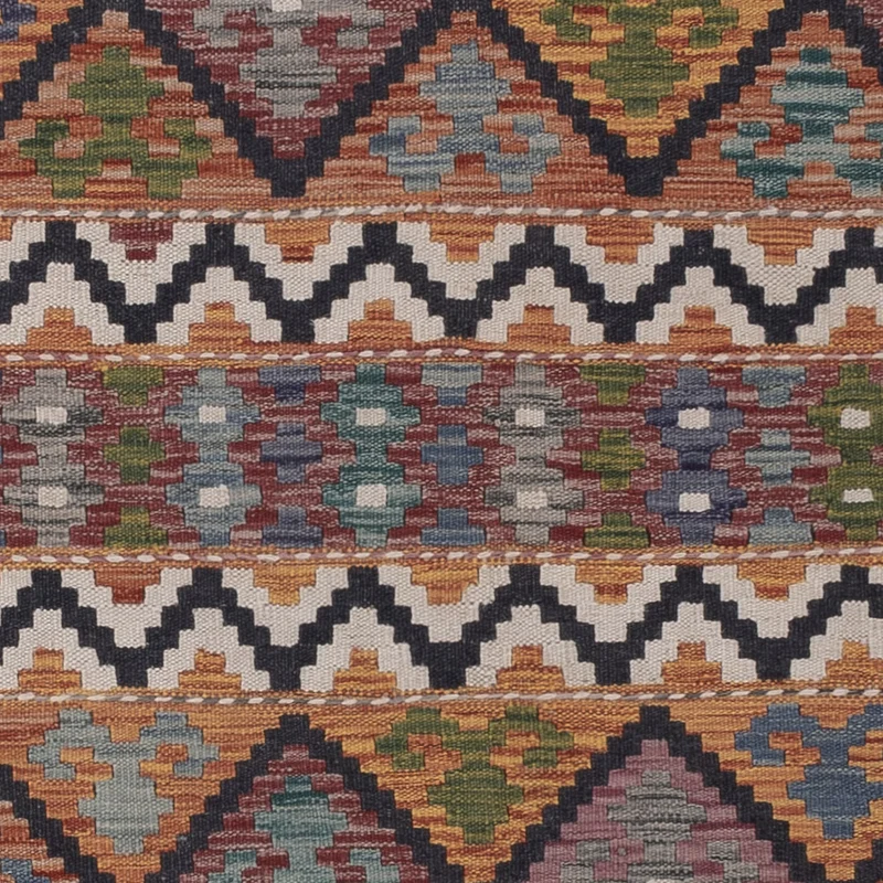 Kelim Maimene Teppich 212x301cm - mehrfarbig