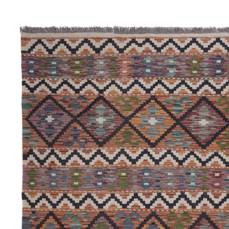 Kelim Maimene Teppich 212x301cm - mehrfarbig