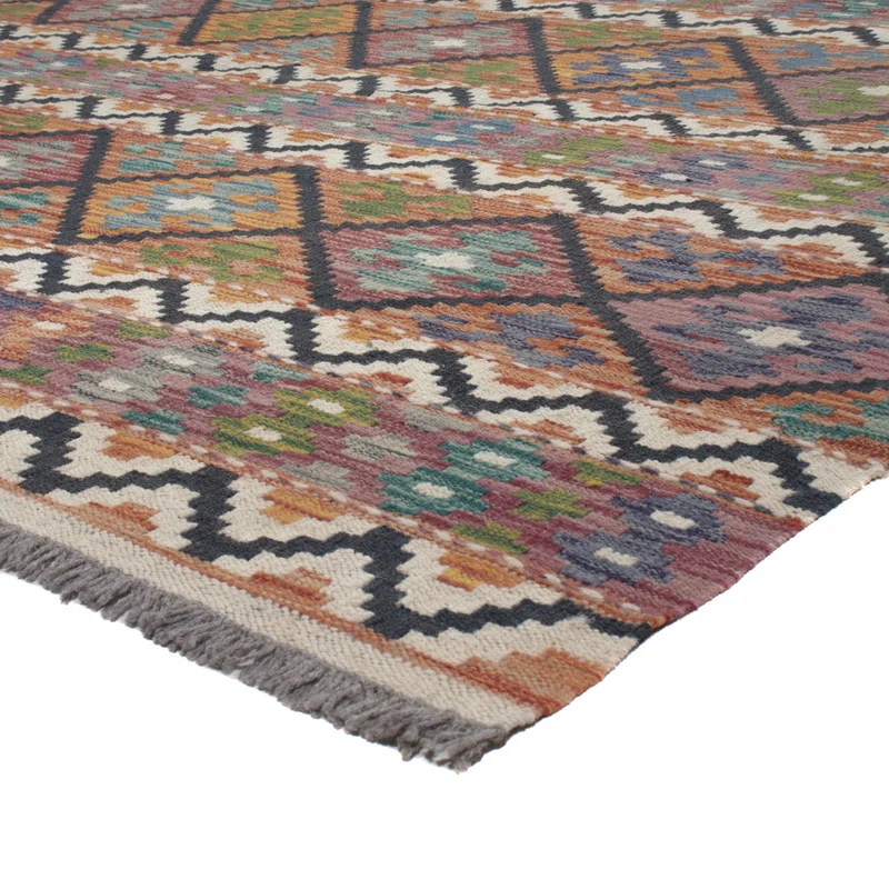 Kelim Maimene Teppich 212x301cm - mehrfarbig
