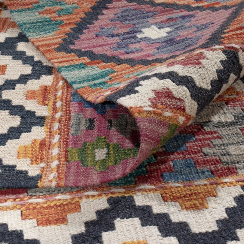 Kelim Maimene Teppich 212x301cm - mehrfarbig