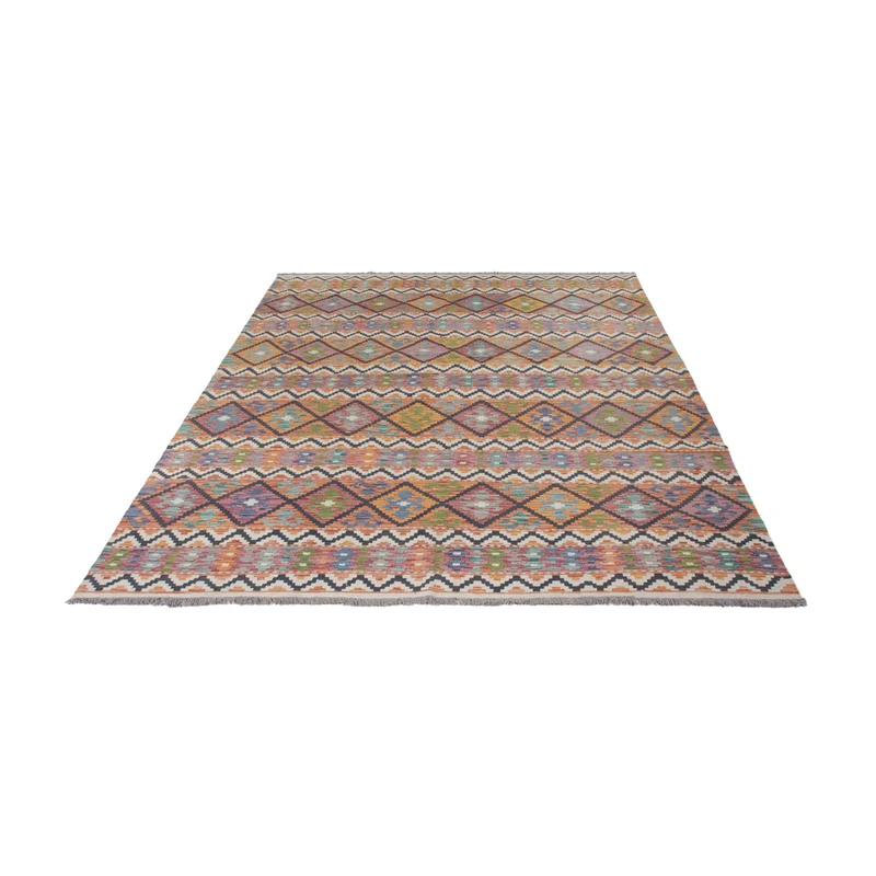 Kelim Maimene Teppich 212x301cm - mehrfarbig