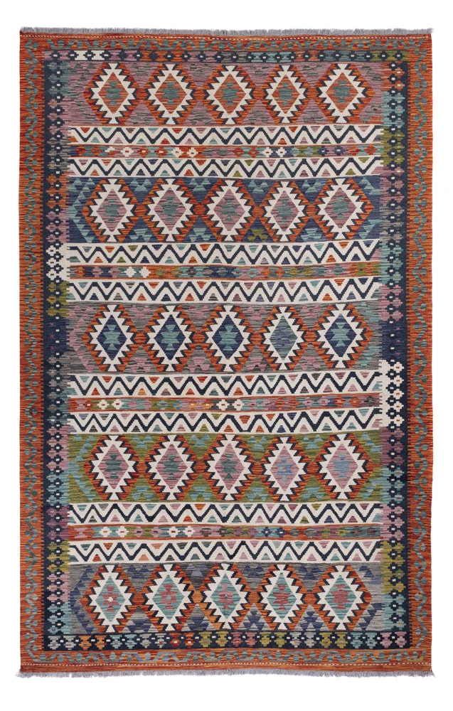 Kelim Maimene Teppich 203x315cm - mehrfarbig