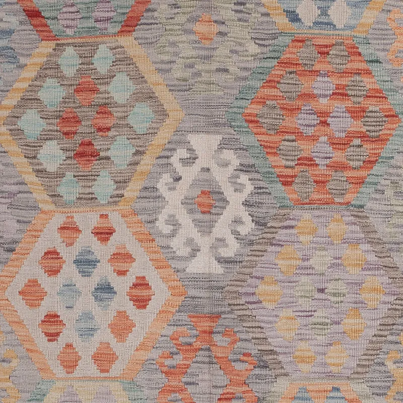 Kelim Maimene Teppich 211x299cm - mehrfarbig