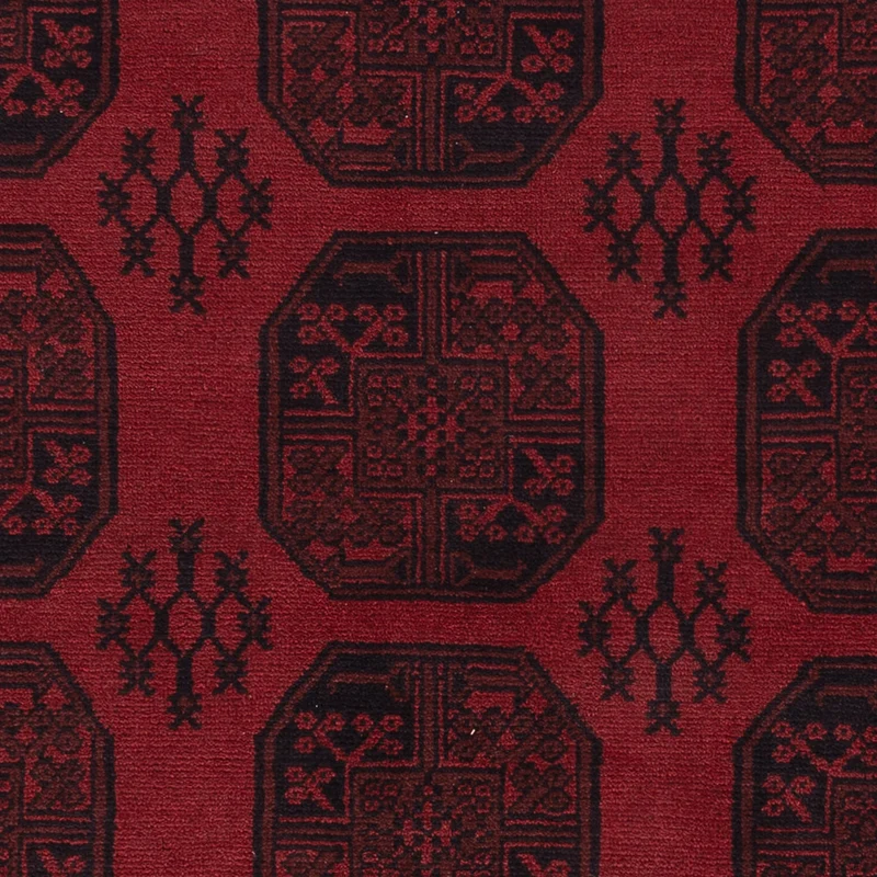 Akhche Teppich 206x290cm - Perserteppich - dunkelrot